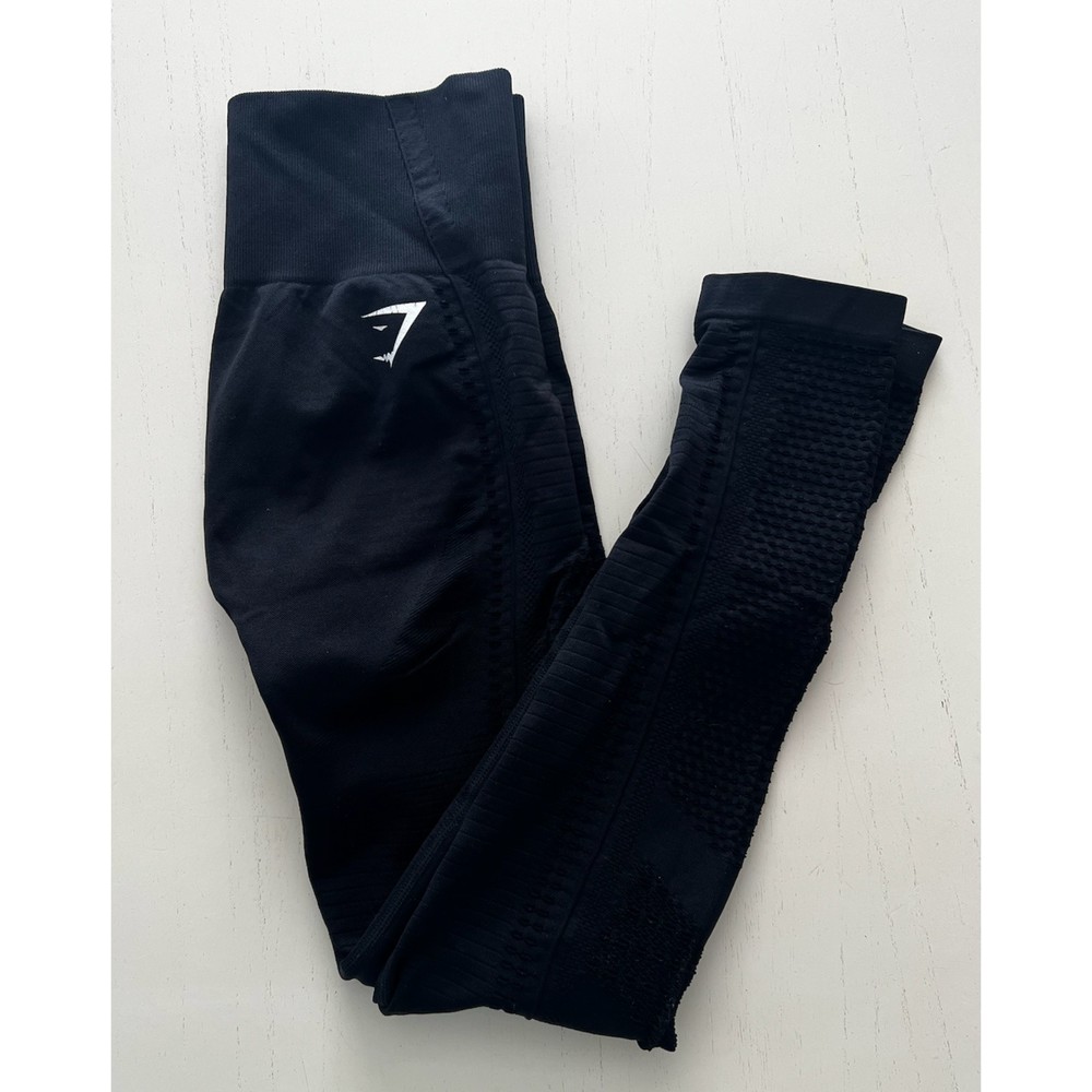 Gymshark Flawless Knit Tights - Black Size M